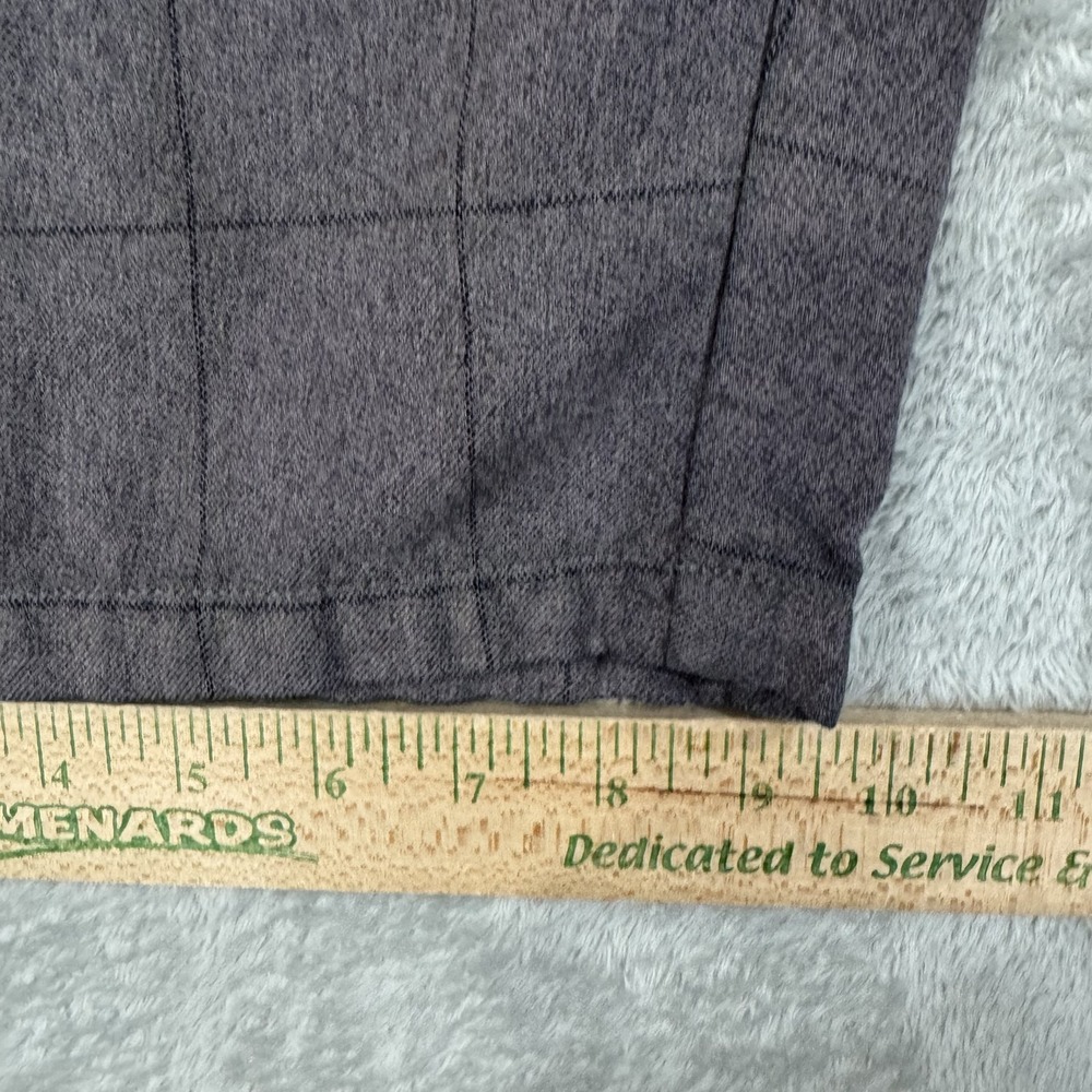 Volcom Shorts Mens 34 Gray Chino Skater Rayon Comfort Check Plaid Casual Bermuda - Picture 13 of 16